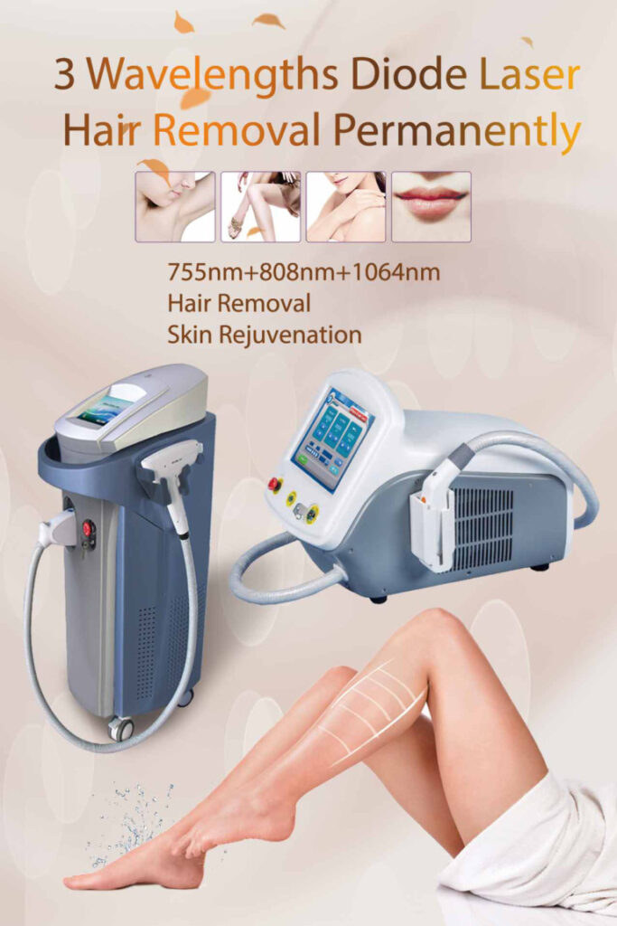 Diode Laser Hair Removal With 3 Wavelengths