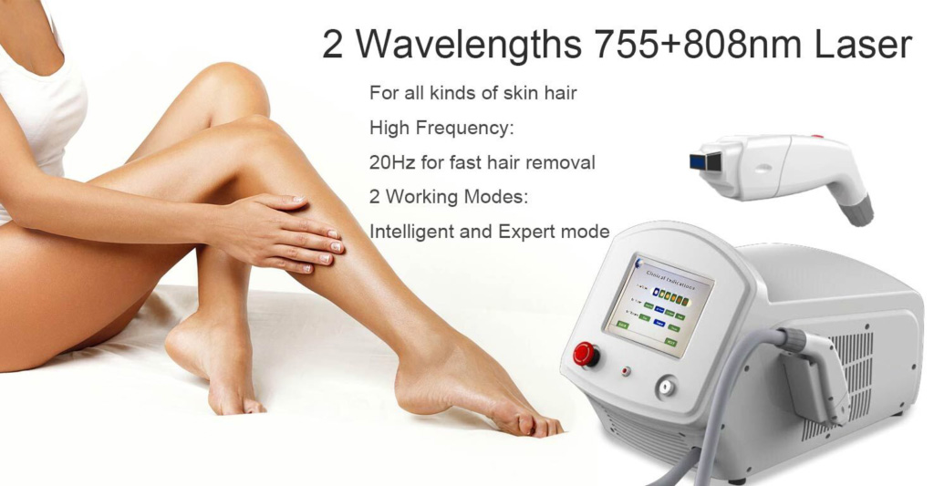 Diode Laser Hair Removal Machine 755nm + 808nm