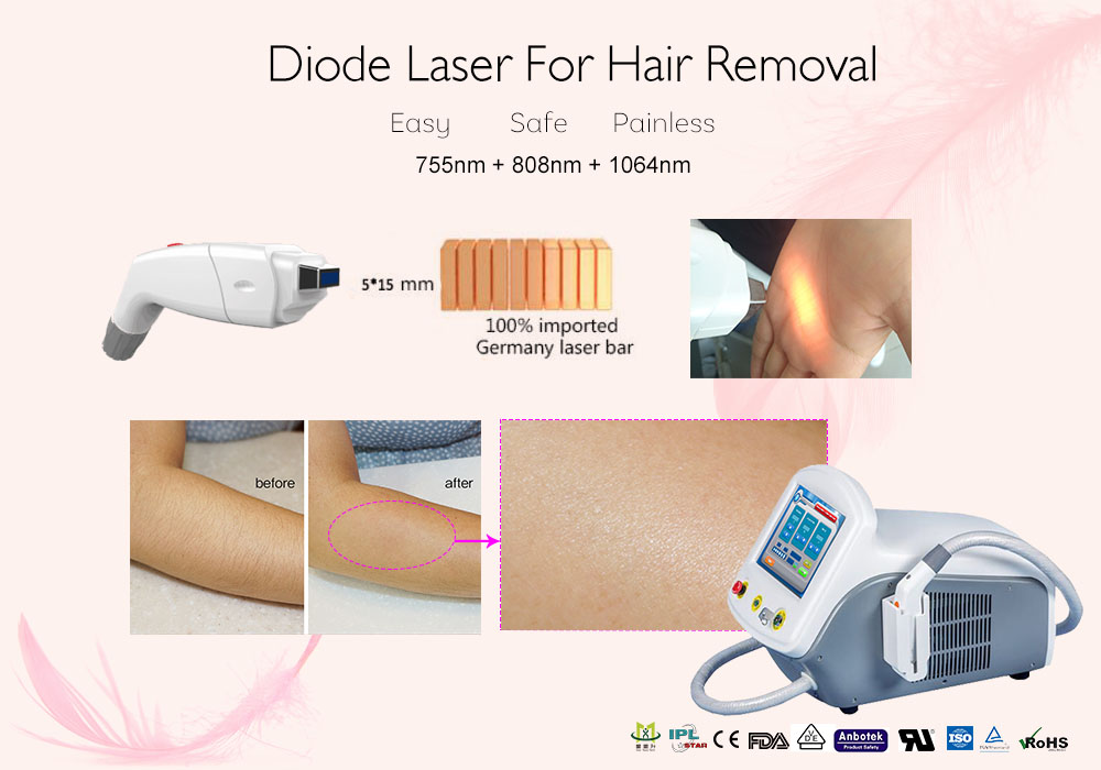 Diode Laser Easy Safe Painless Hair Removal